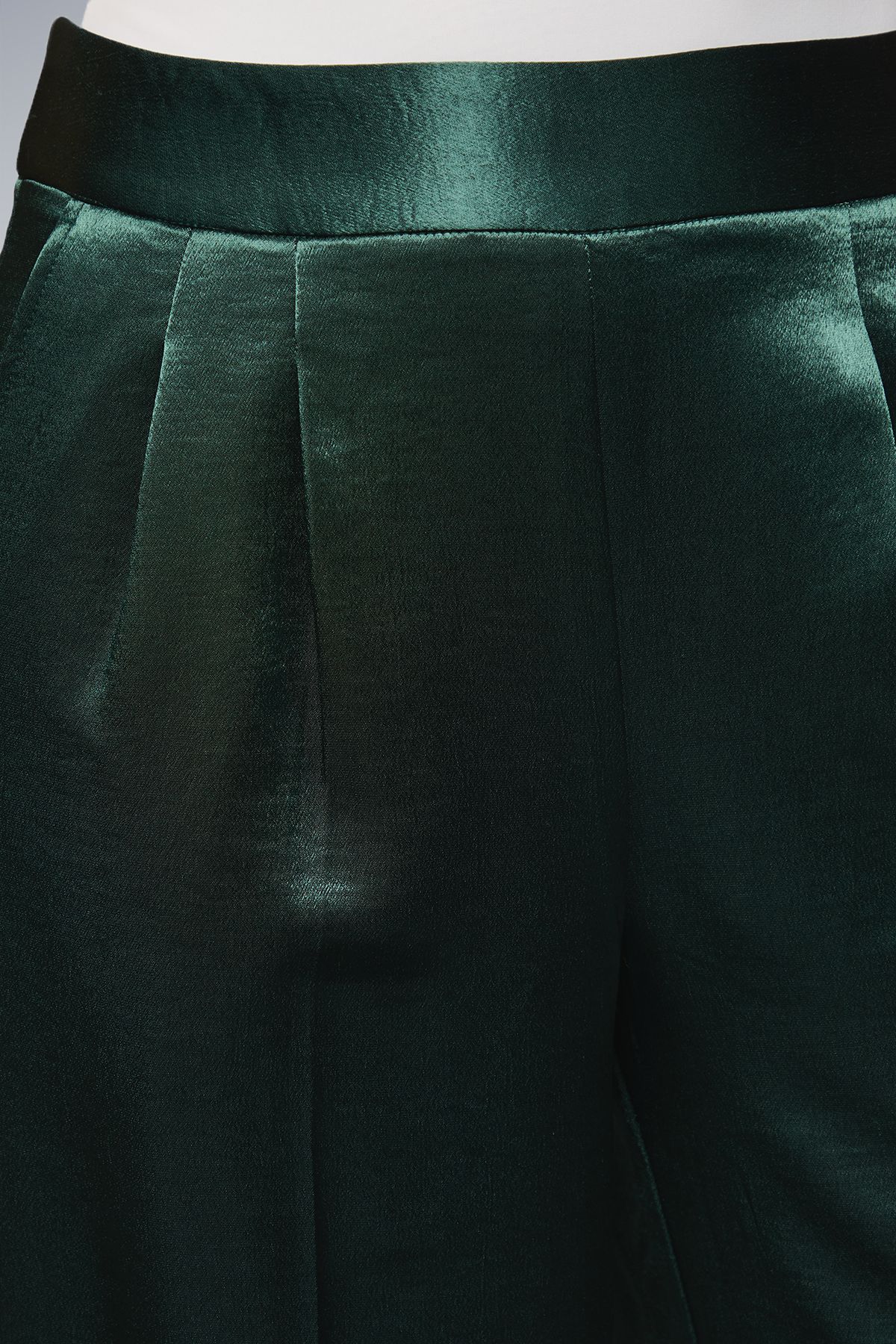 Dorothy Perkins Satin Wide Leg Trousers Forest image 5