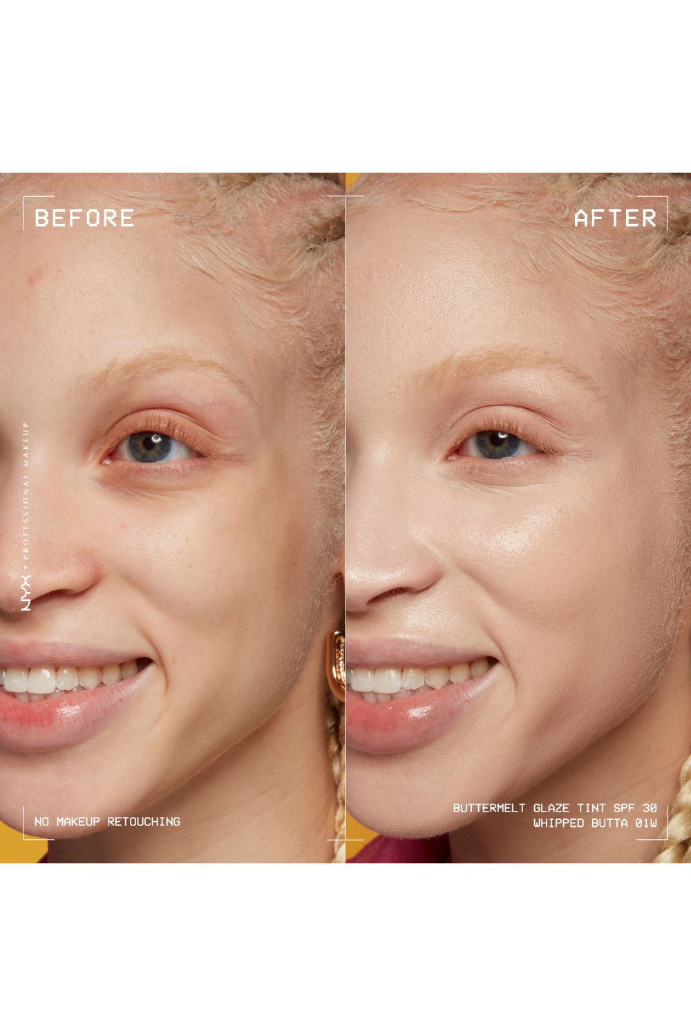 NYX Professional Makeup Buttermelt Glaze Soft Glow Skin Tint + SPF/FPS 30 30ml Whipped Butta image 6