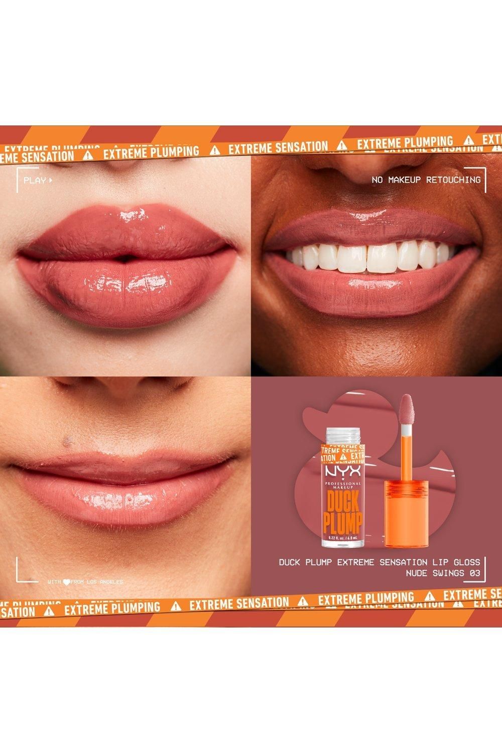 NYX Professional Makeup Duck Plump Lip Plumping Gloss Nude Swings image 5