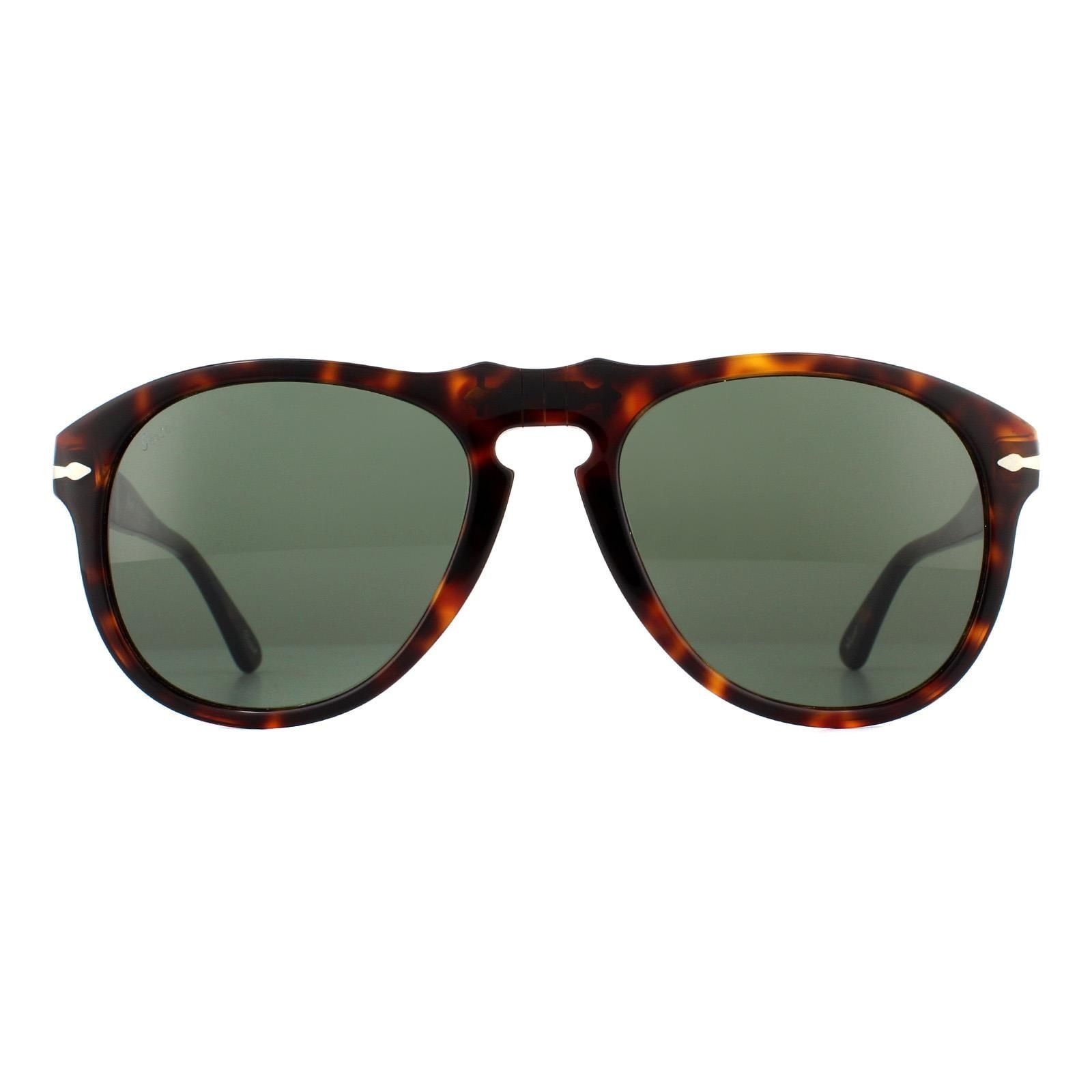 Persol Aviator Havana Green Sunglasses
