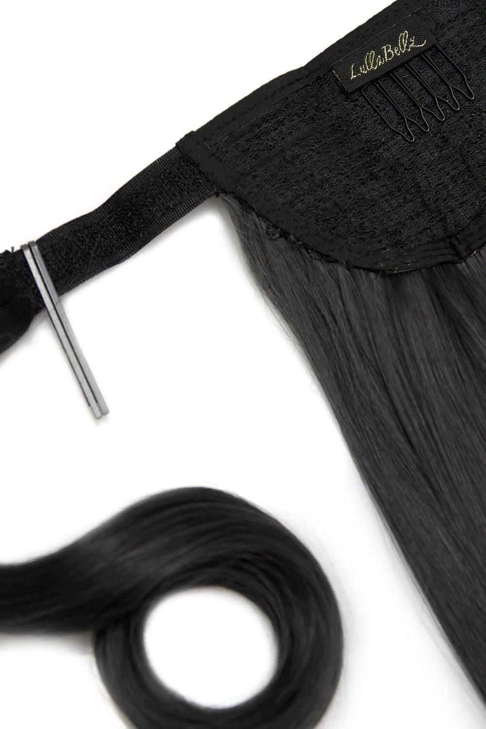 Lullabellz Grande 26" Blow Dry Wraparound Pony Natural Black image 2