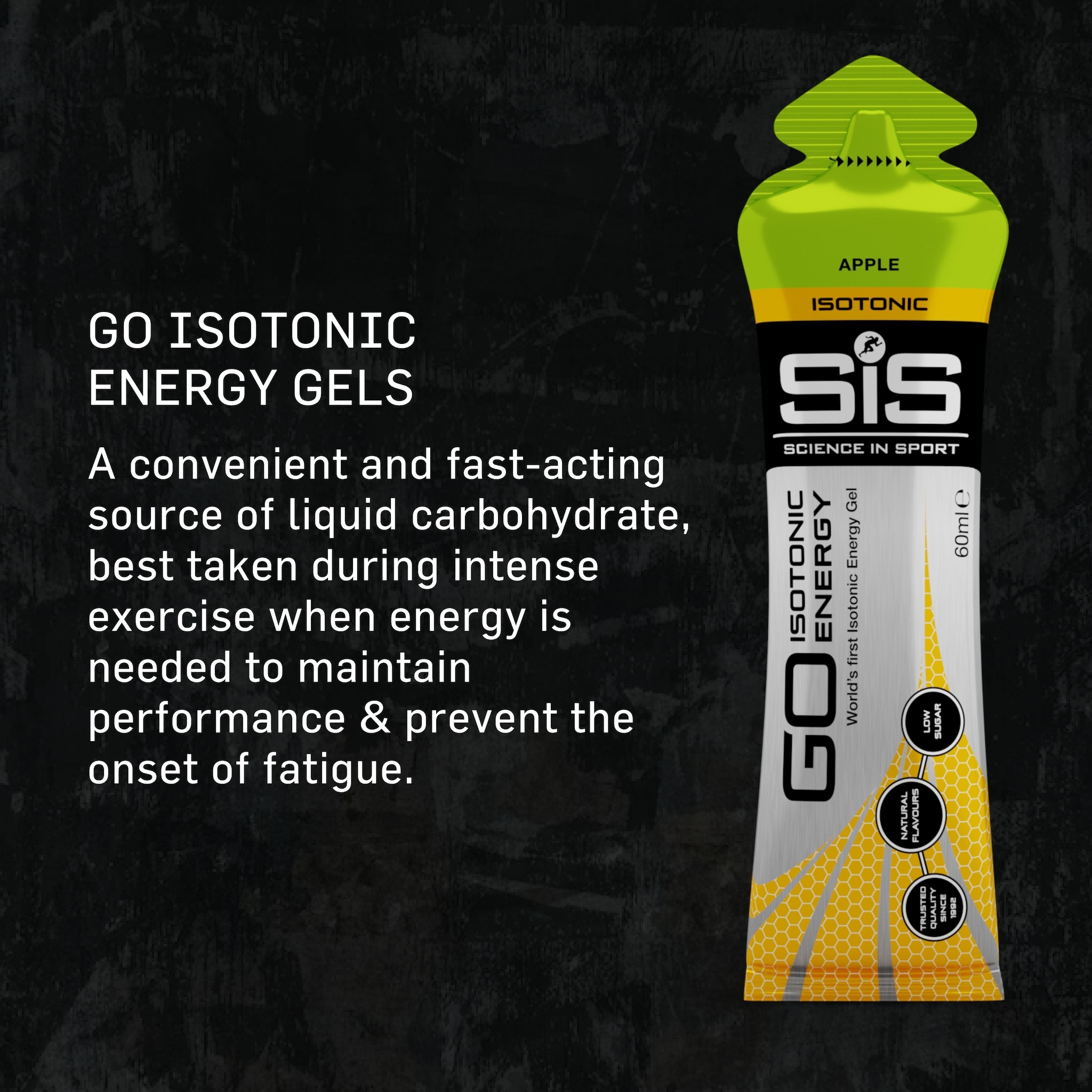 Science in Sport GO Isotonic Energy 60ml Gel - Apple - 15 Pack image 3