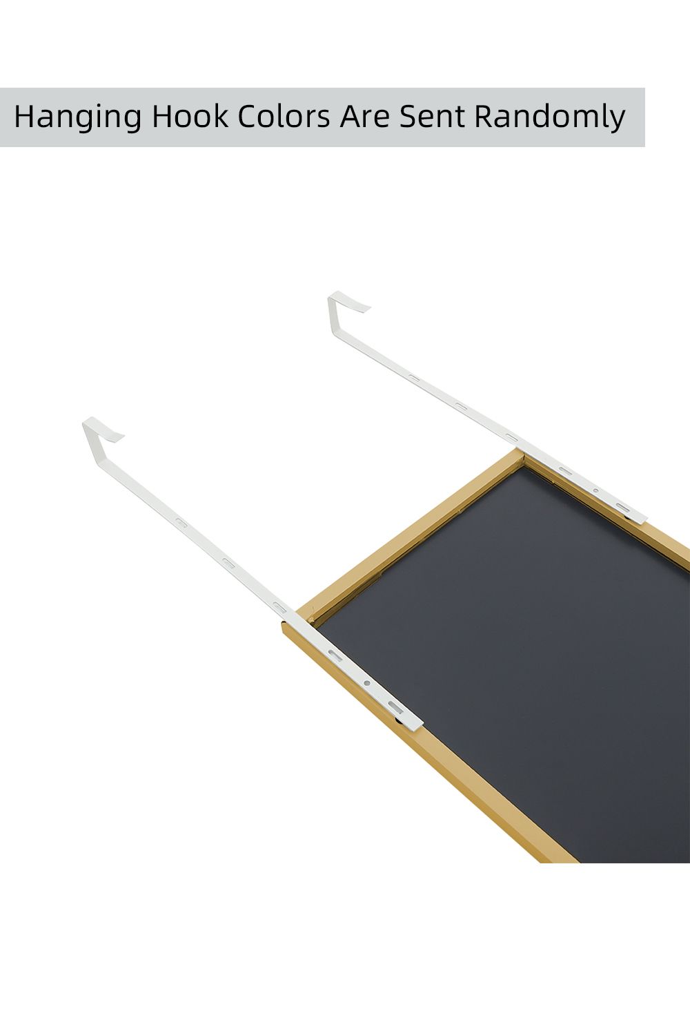 Living and Home 28cm W x 118cm H Gold Frame Over the Door Full Length Mirror image 5