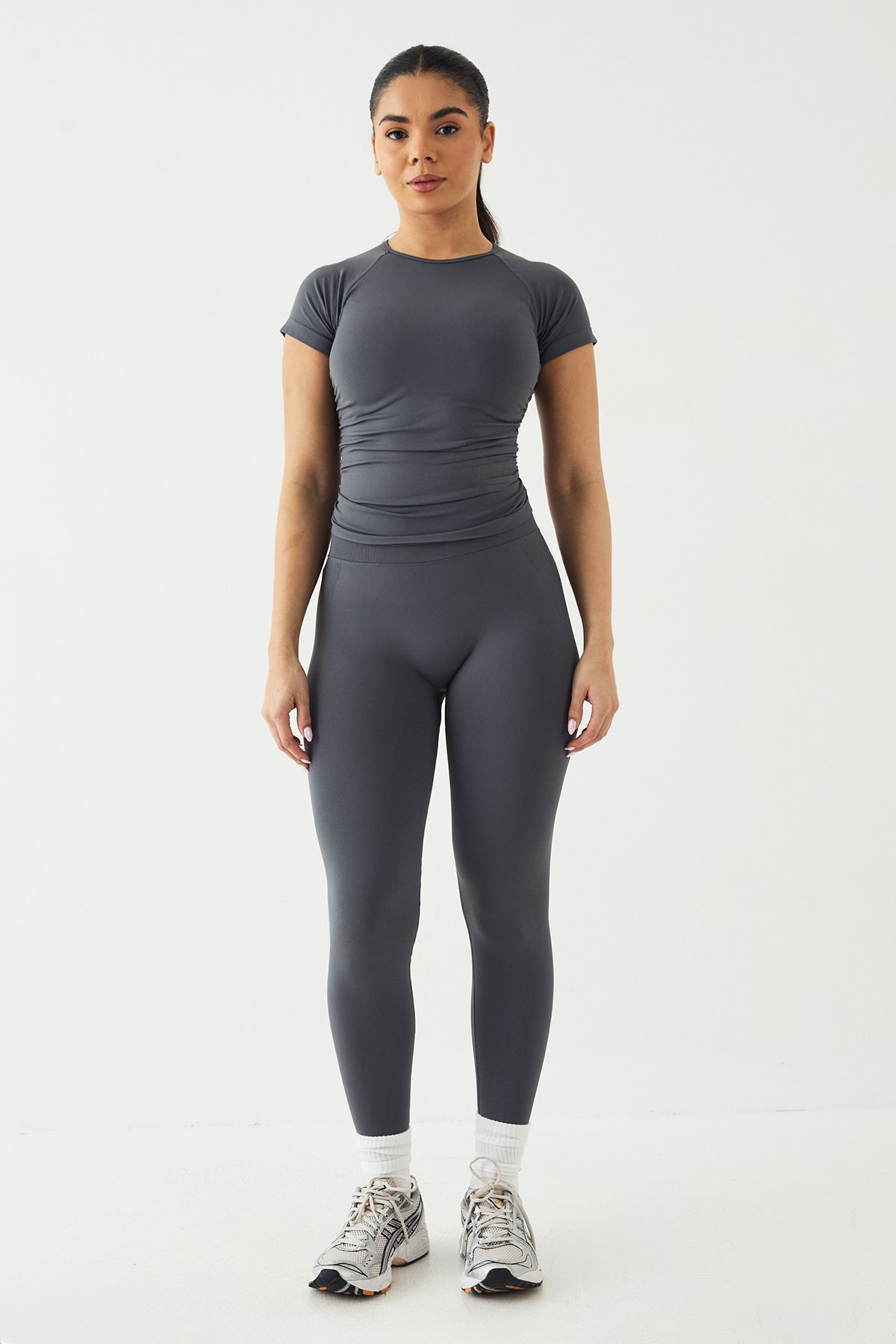DSGN Studio DSGN Studio Sport Ultra Contour Bum Scrunch Seamless Legging Charcoal image 5