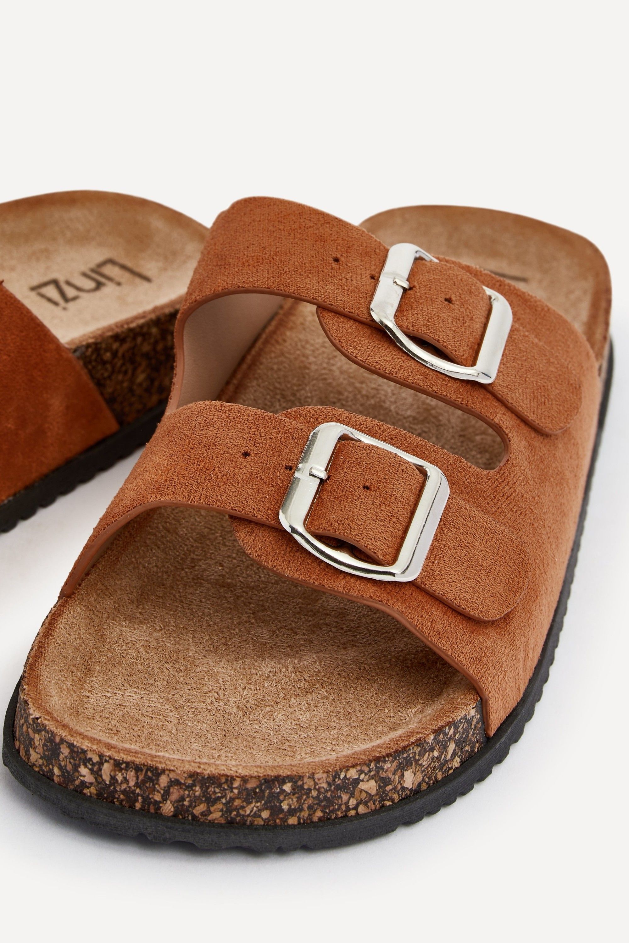 Linzi Echo Tan Double Buckle Sandals image 4