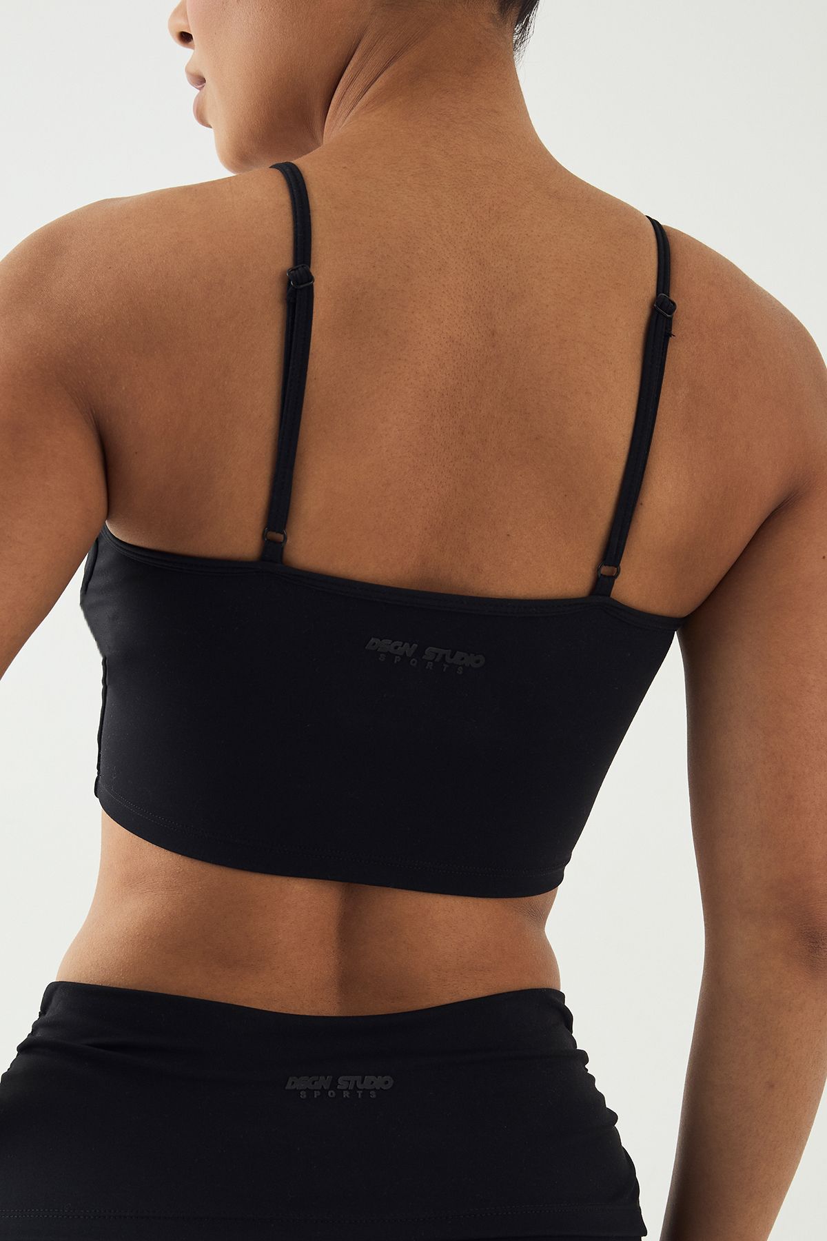DSGN Studio DSGN Studio Ultra Sculpt Ruched Internal Padding Sports Bra Black image 4