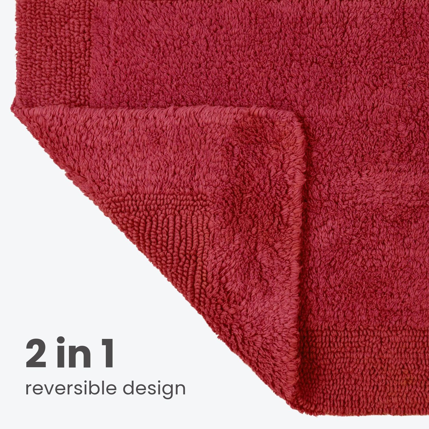 Allure Bath Fashions Elegance Reversible Heavyweight Bath Mat image 4