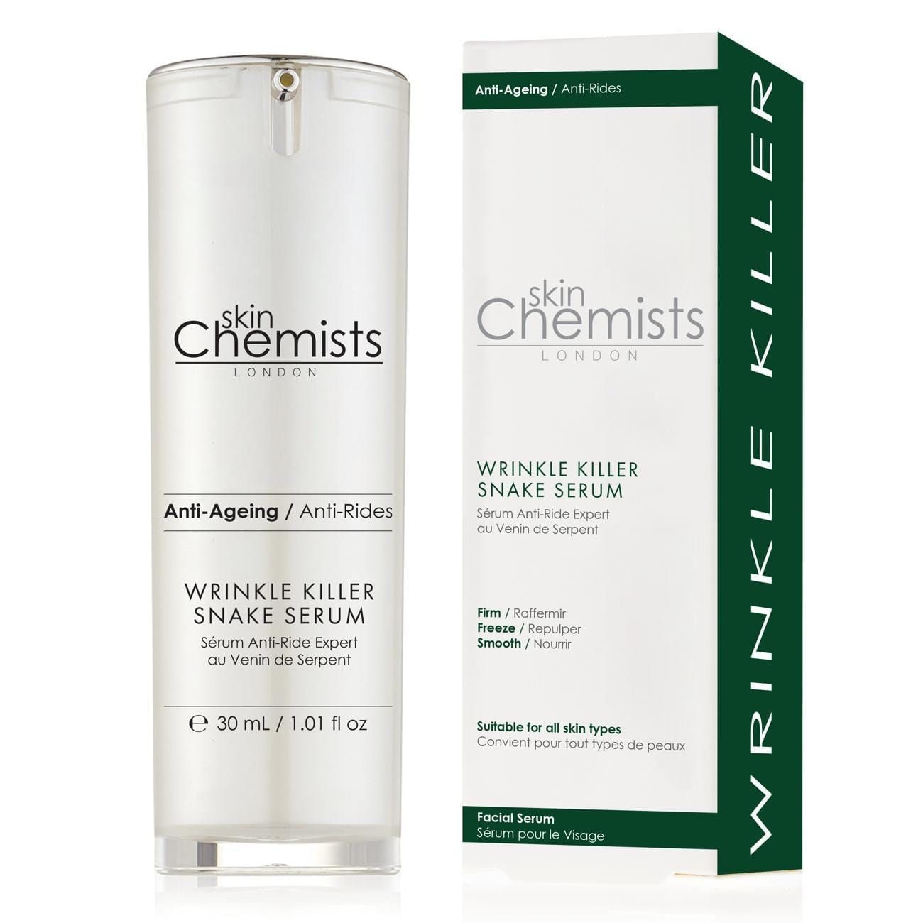 skinChemists professional Wrinkle Killer Snake Serum 30ml x 2 Duo Pack image 3