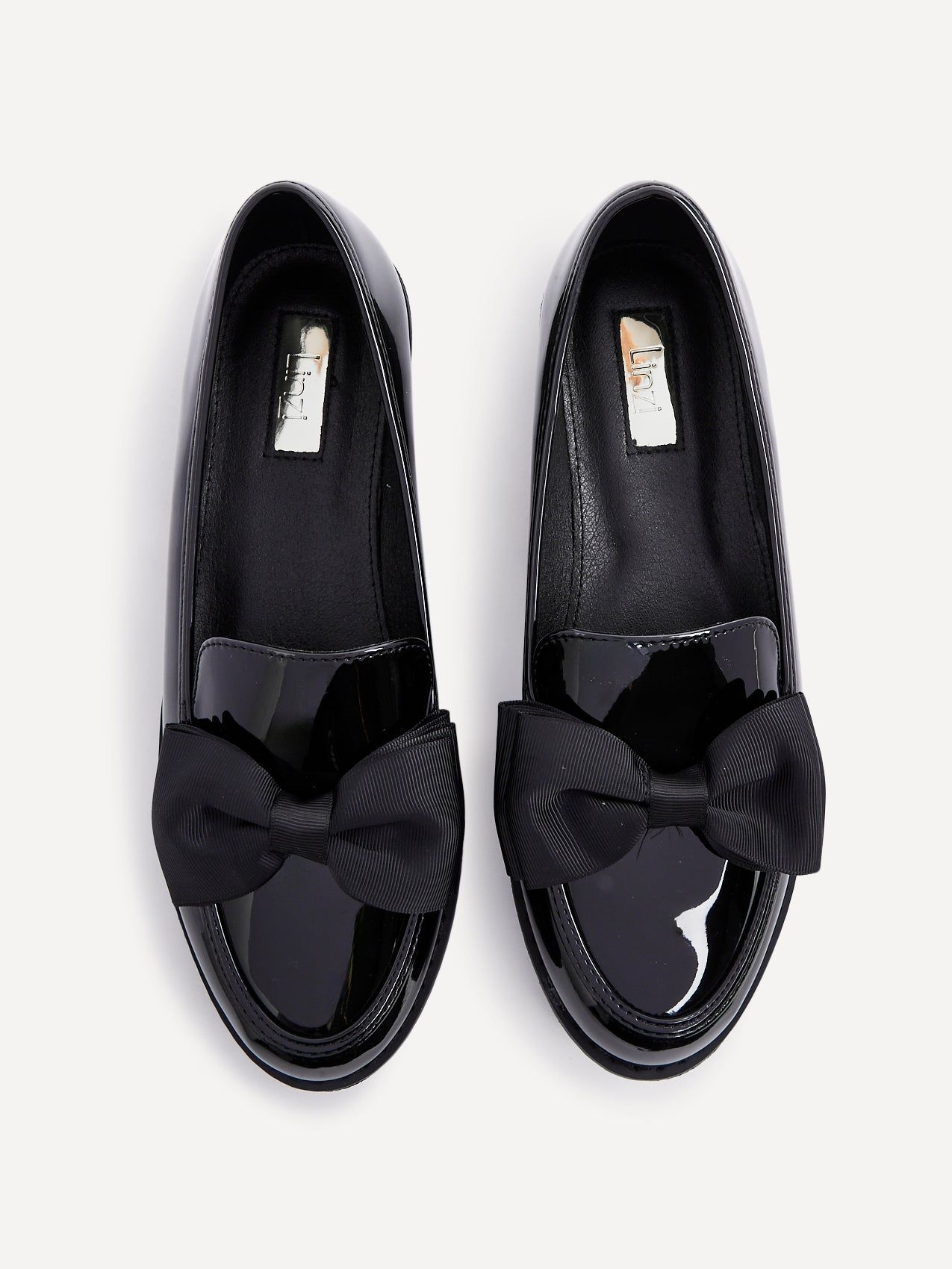 Linzi Cathy Black Patent Classic Slip On Loafer image 5