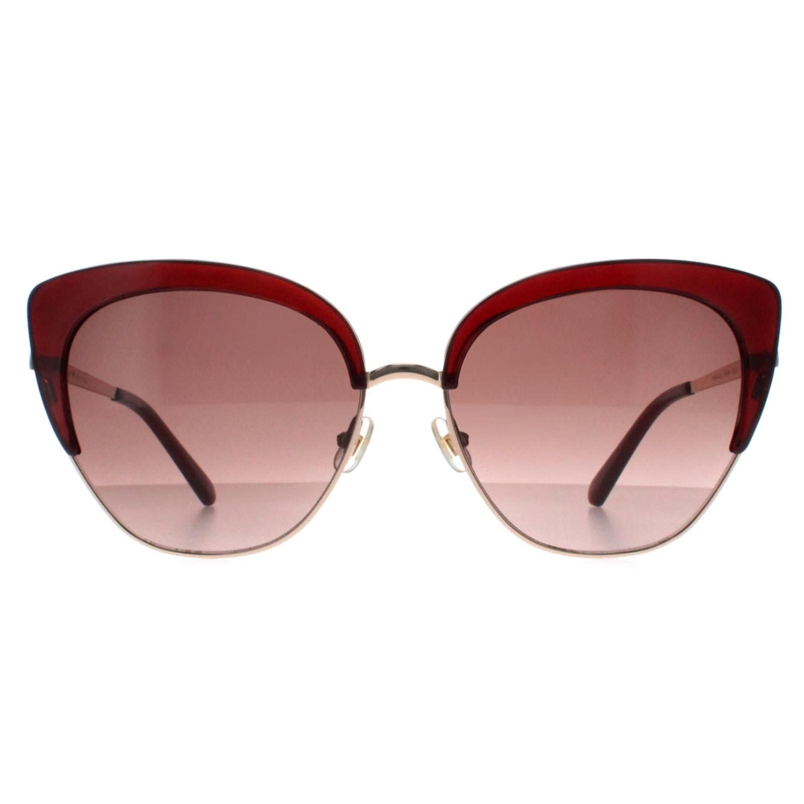 Kate Spade Cat Eye Gold Burgundy Gradient Abinaya image 1