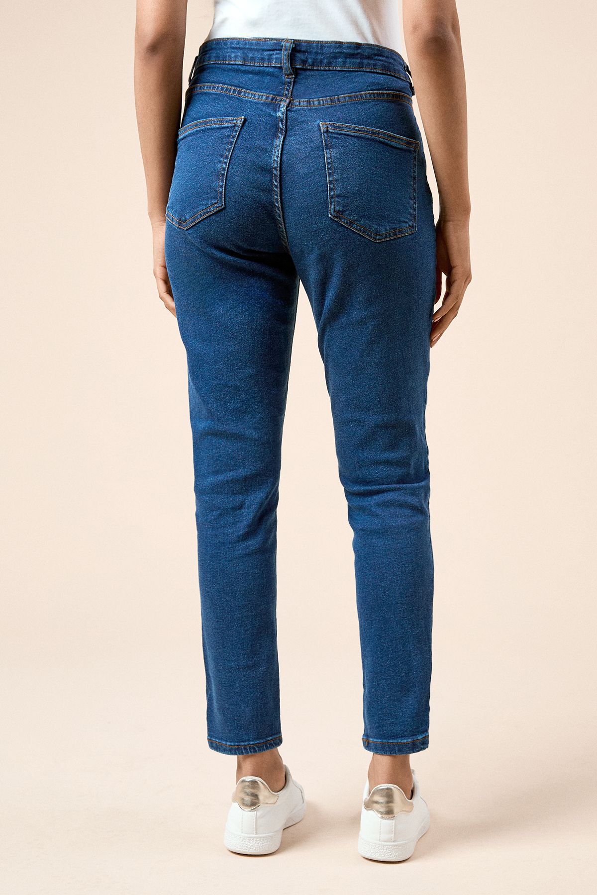 Dorothy Perkins Petite Comfort Stretch Skinny Jeans Mid Wash image 3