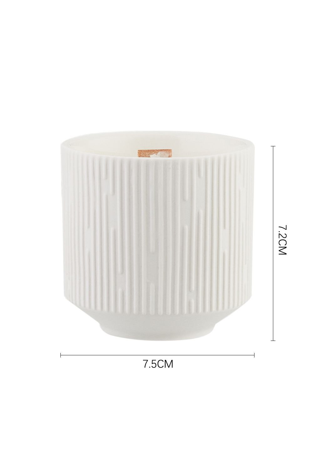 SHEONLY Ceramic Wood Wick Soy Wax Scented Candle，Peach Oolong Tea image 6