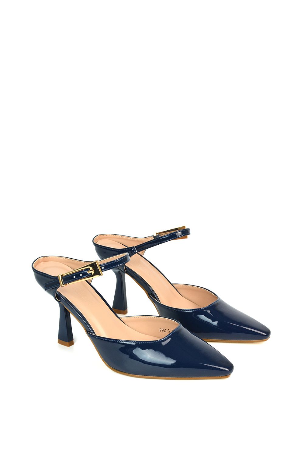 XY London 'Daisy-May' Stiletto High Heel Slip On Pointed Toe Court Shoes image 5