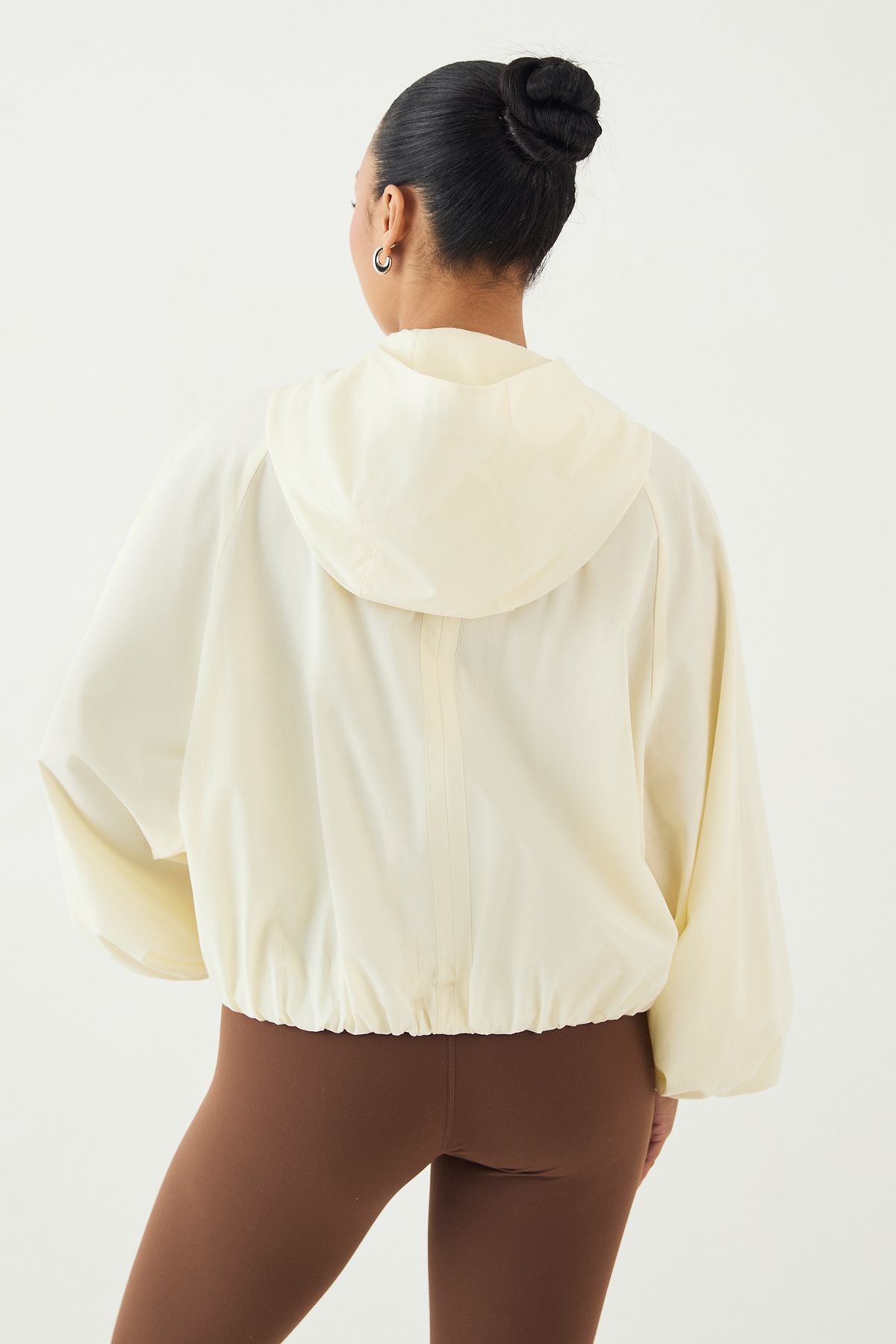 DSGN Studio DSGN Studio Balloon Hem Zip Through Jacket Cream image 2