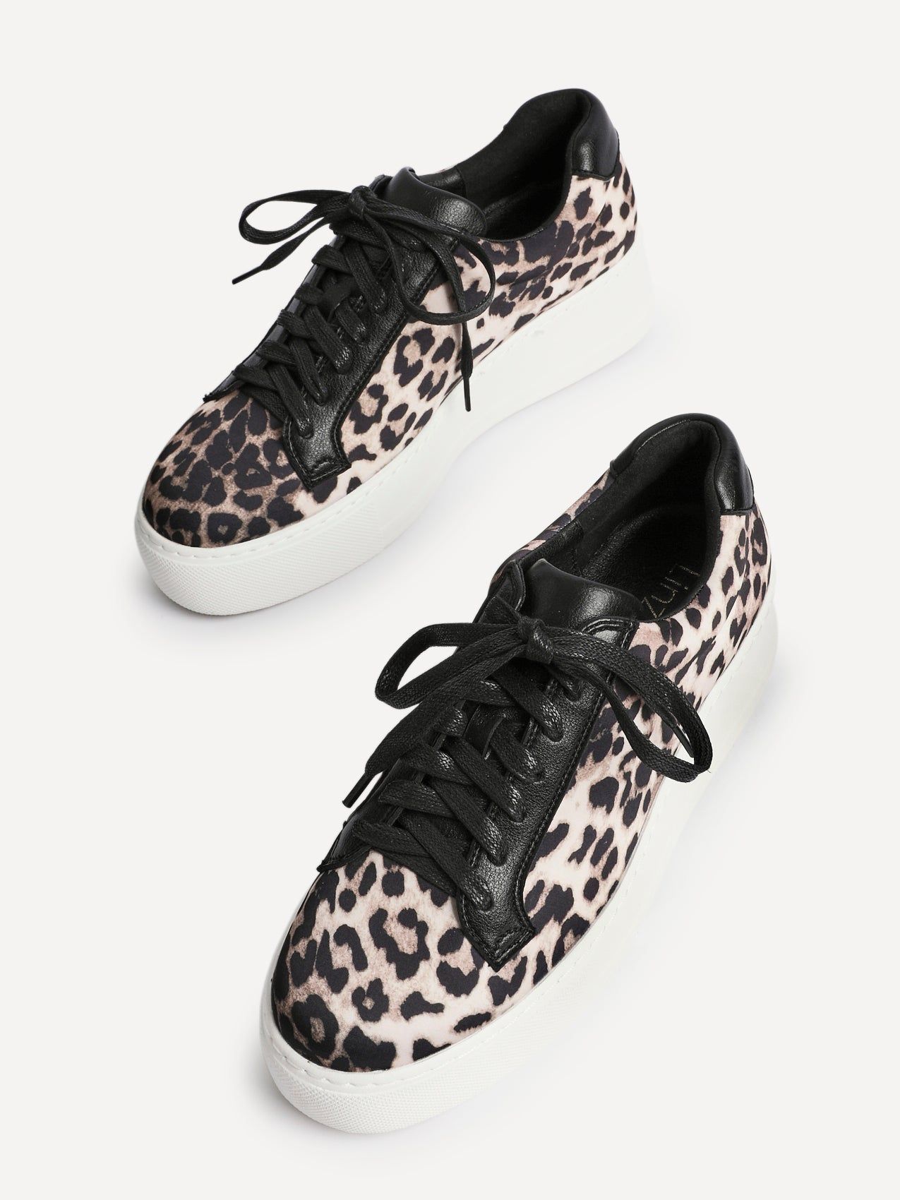 Linzi Twyla Leopard Print Platform Trainer image 5