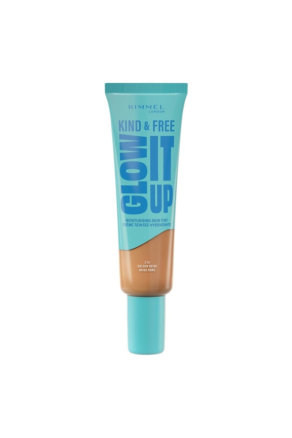 Rimmel London Kind & Free GLOW IT UP Moisturising Skin Tint 30ml 210 Golden Beige