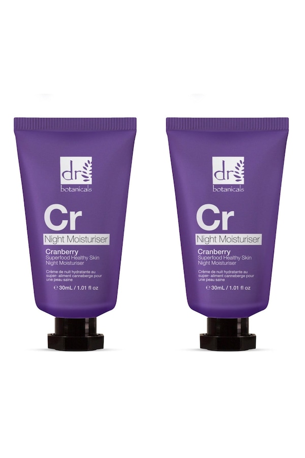 Dr. Botanicals Cranberry Superfood Healthy Skin Night Moisturiser 30ml x 2 Duo Set