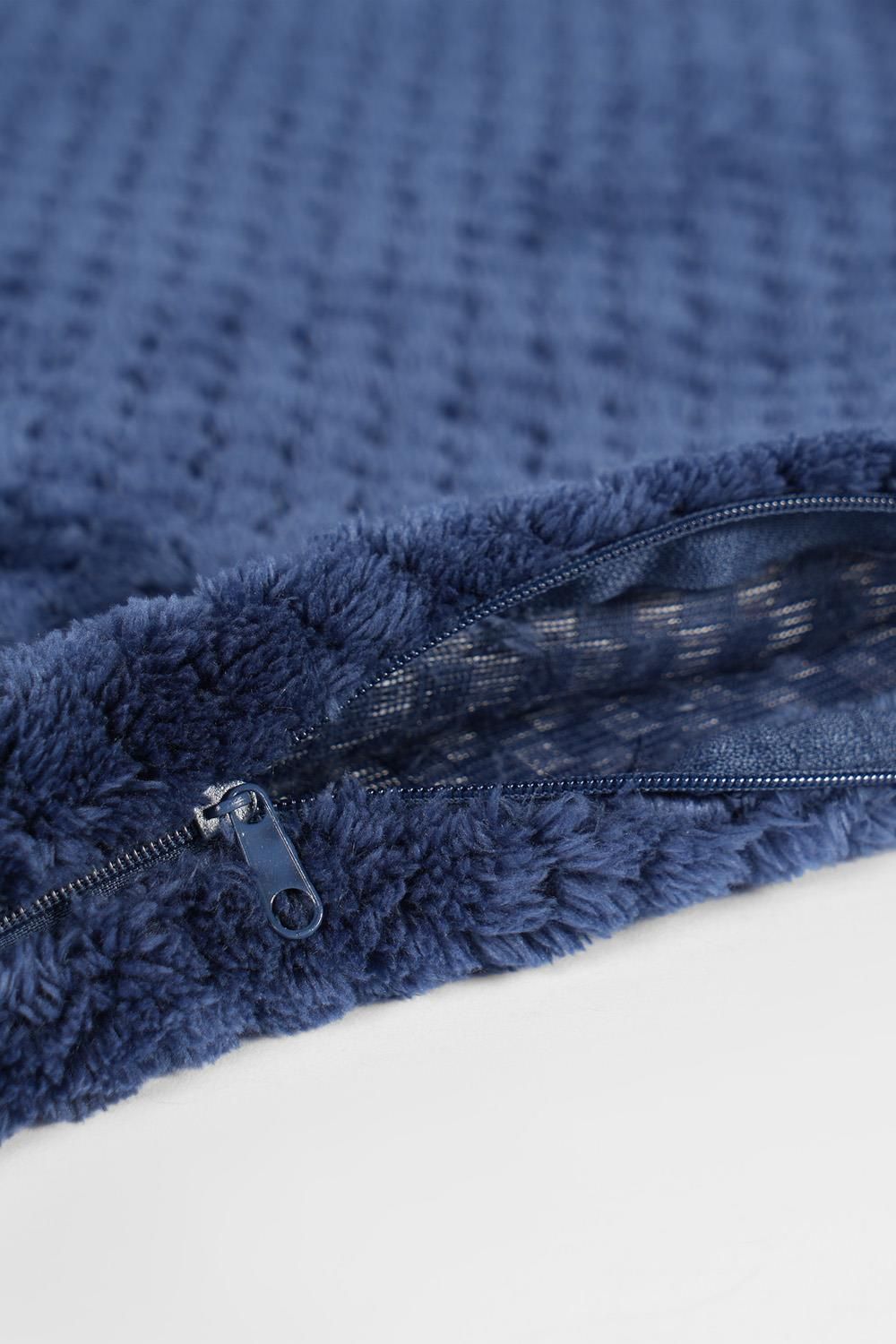 OHS 2 Pack of Waffle Fleece Square Cushion Covers image 3