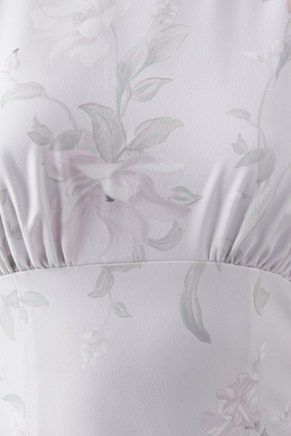 Coast Printed Cowl Back Bridesmaid Dress Lilac Haze image 5