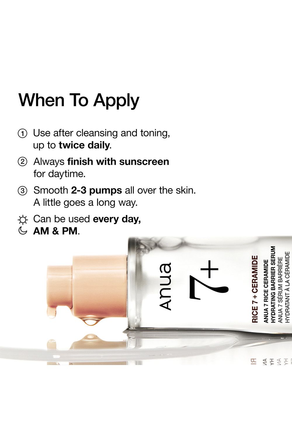 Anua 7 Rice Ceramide Hydrating Barrier Serum 50ml Multi image 7