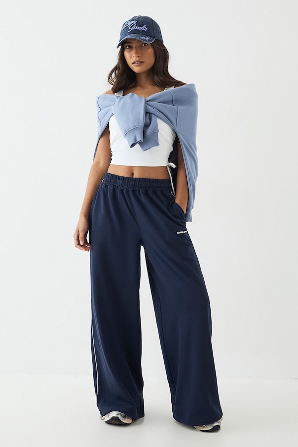 DSGN Studio DSGN Studio Piping Detail Mid Rise Toggle Jogger Navy