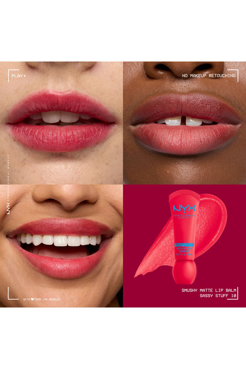 NYX Professional Makeup Smushy Matte Lip Balm 8ml Sassy Stuff image 4