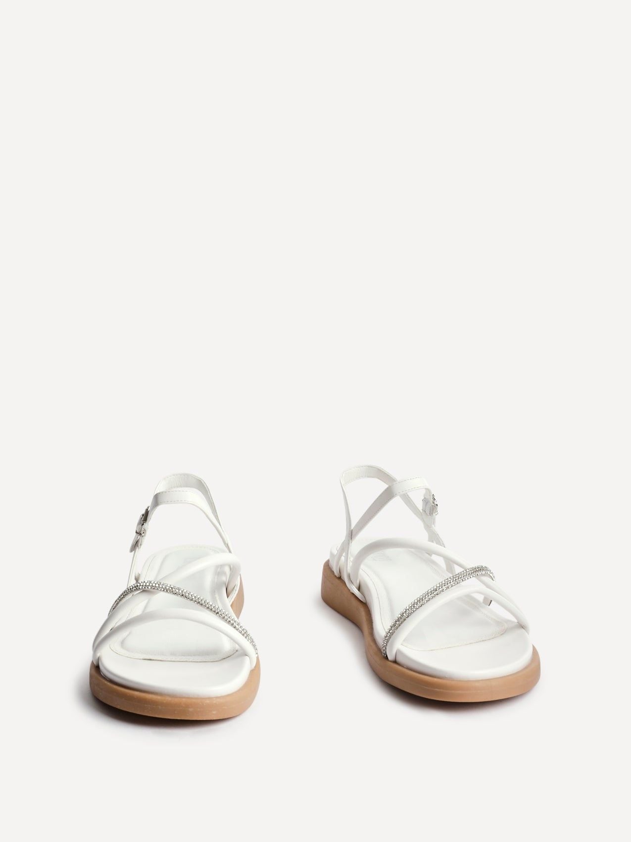 Linzi Spark White Strappy Footbed Sandal image 3