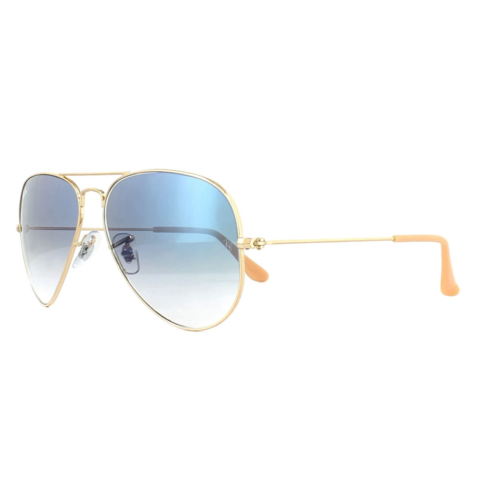 Ray-Ban Aviator Gold Gradient Blue Sunglasses image 2