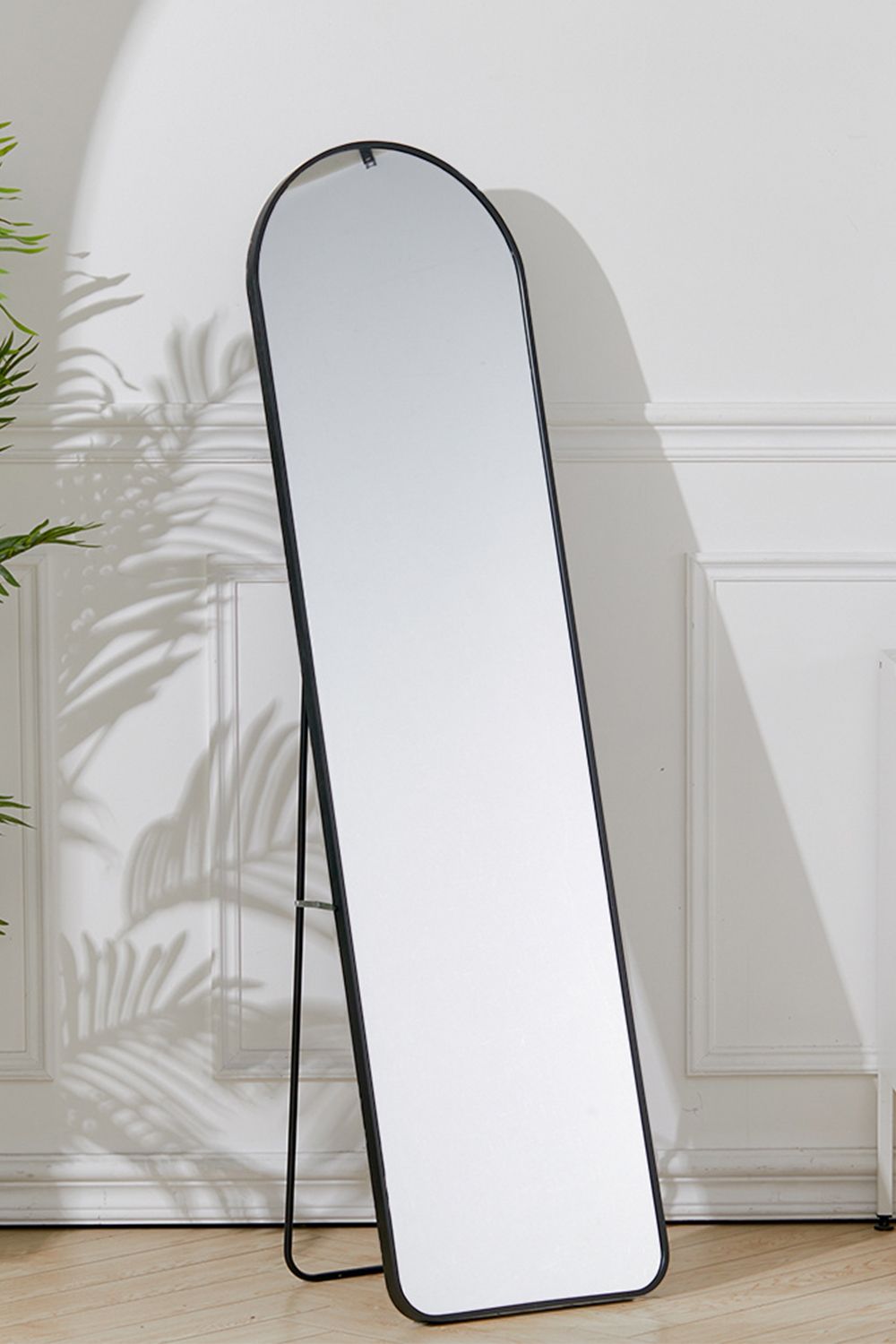 Living and Home Modern Arched Metal Frame Full Length Mirror image 5