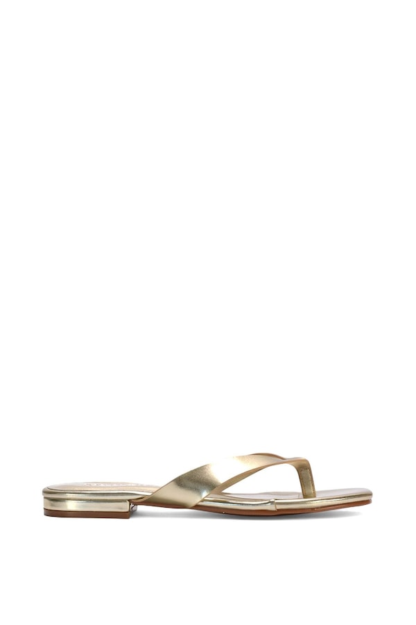 XY London 'Rio' Thong Strap Slip On  Flip Flop Square Toe Slide