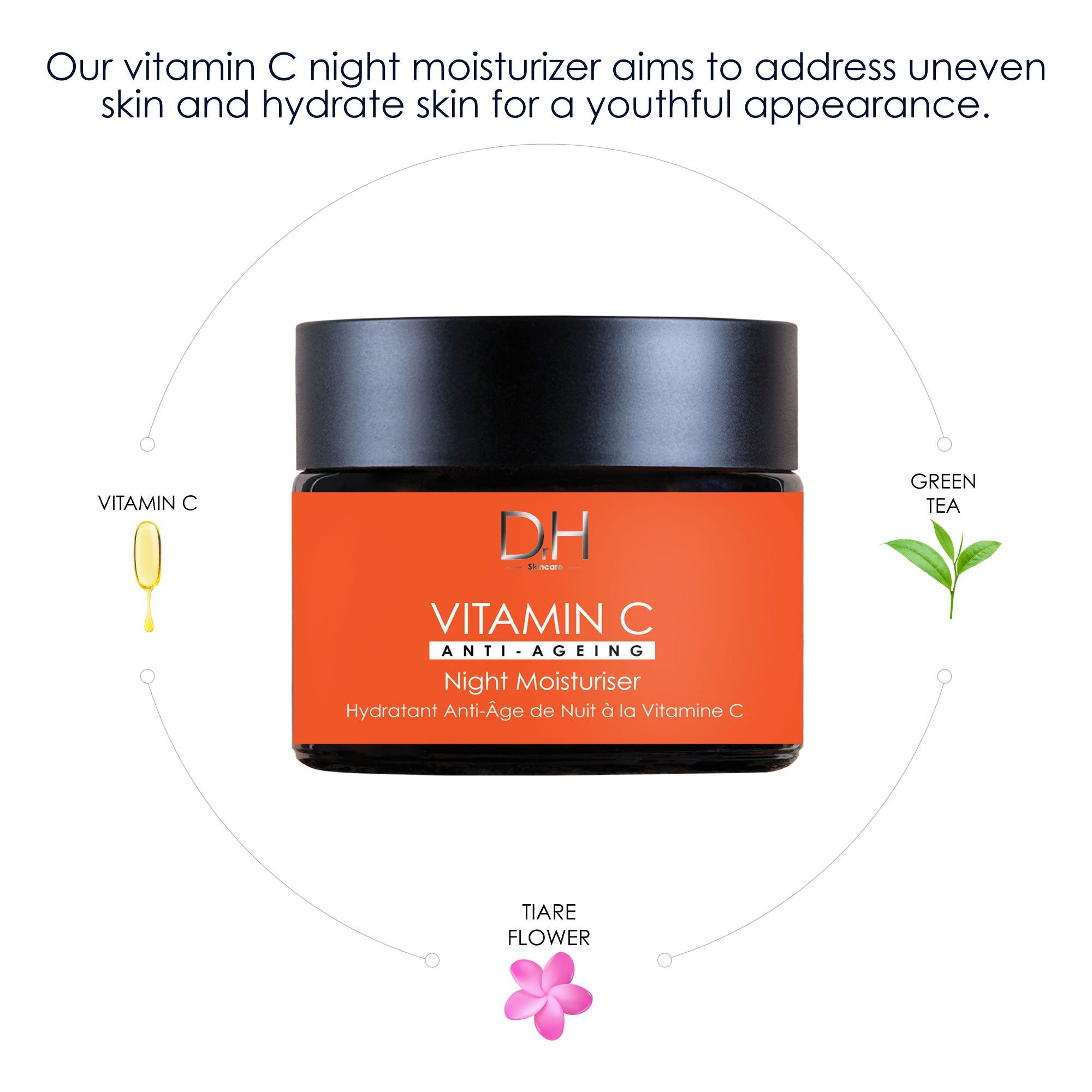 Dr H Vitamin C Anti-Ageing Night Moisturiser 60ml image 4
