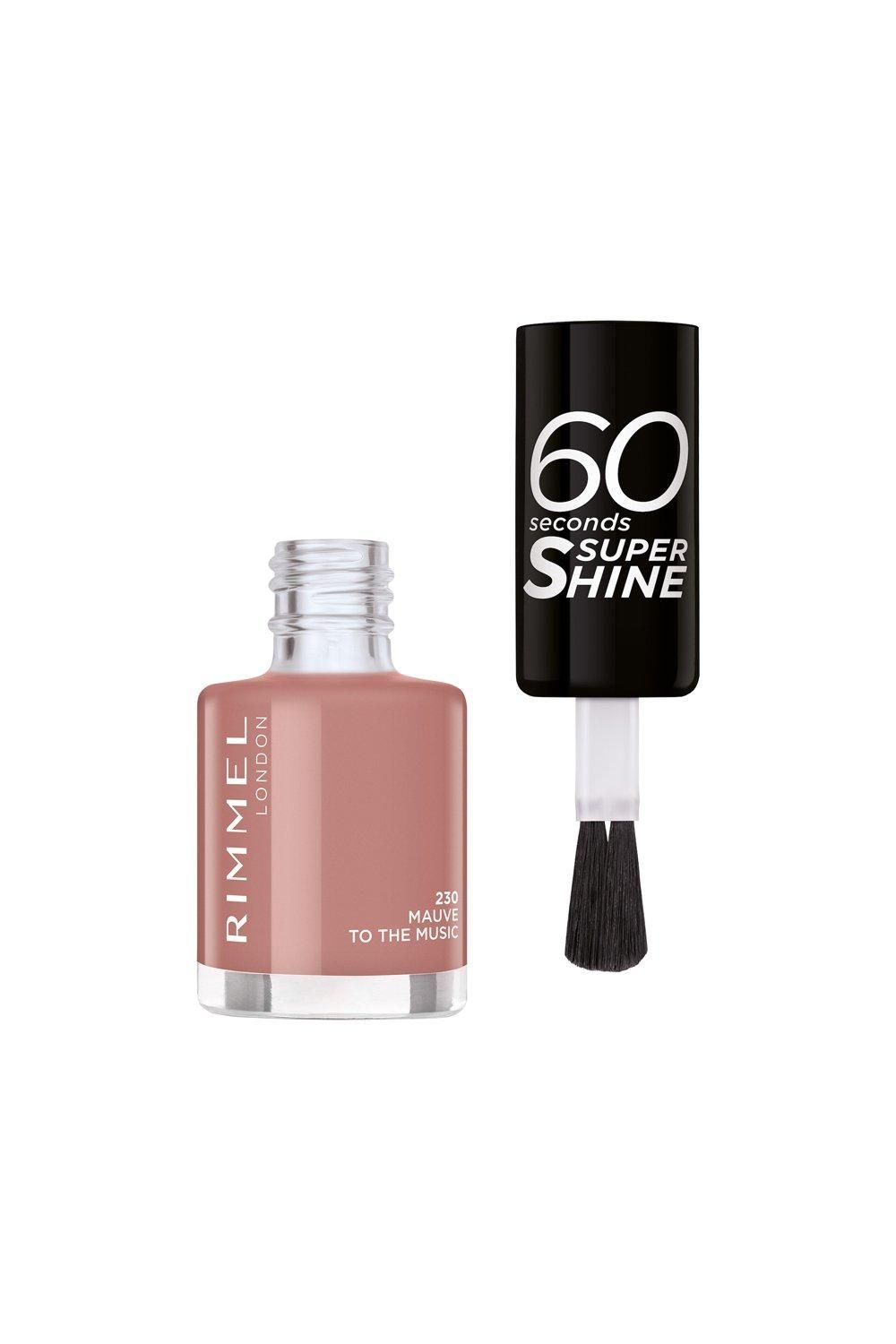 Rimmel London 60 Seconds Super Shine Nail Polish Mauve To The Music image 3