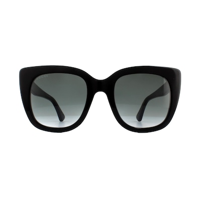 Gucci Cat Eye Black Grey Gradient Sunglasses GG0163SN