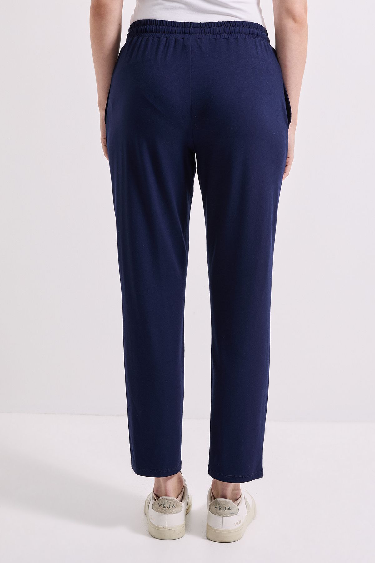 Dorothy Perkins Shirred Waist Jersey Jogger Navy image 3
