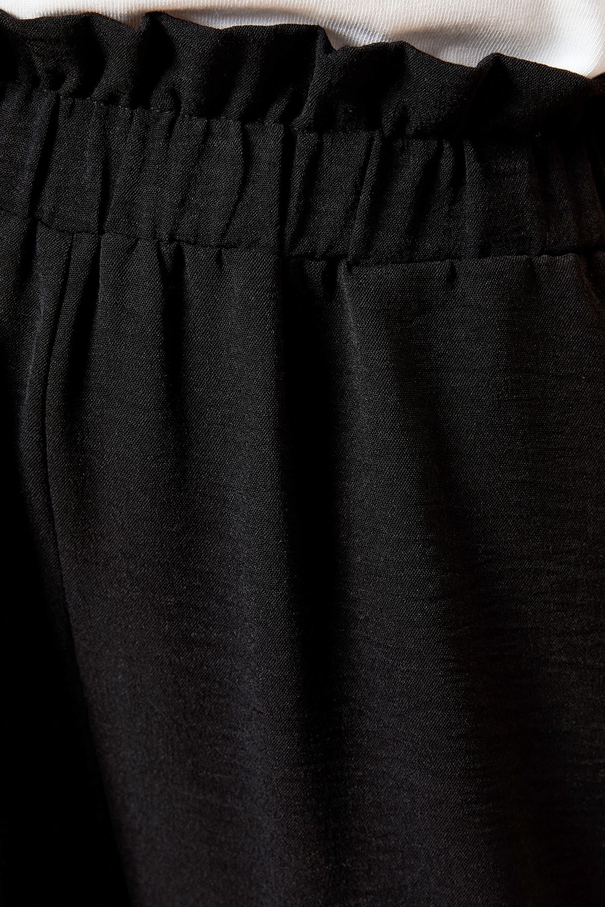 Dorothy Perkins Paperbag Waist Wide Leg Trouser Black image 5