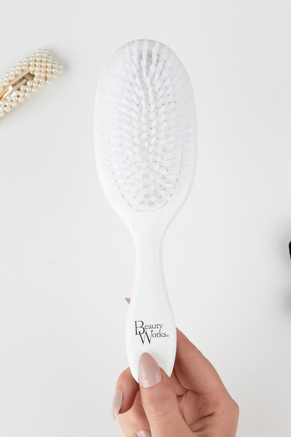 Beauty Works Vegan Bristle Brush White image 2