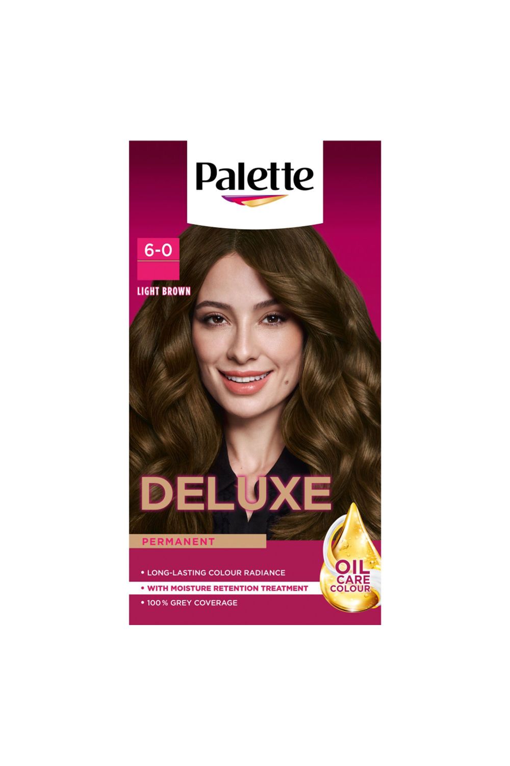 Schwarzkopf Deluxe Creme Colouration 6-0 Light Brown 'Hair Dye', 2 Pack image 2