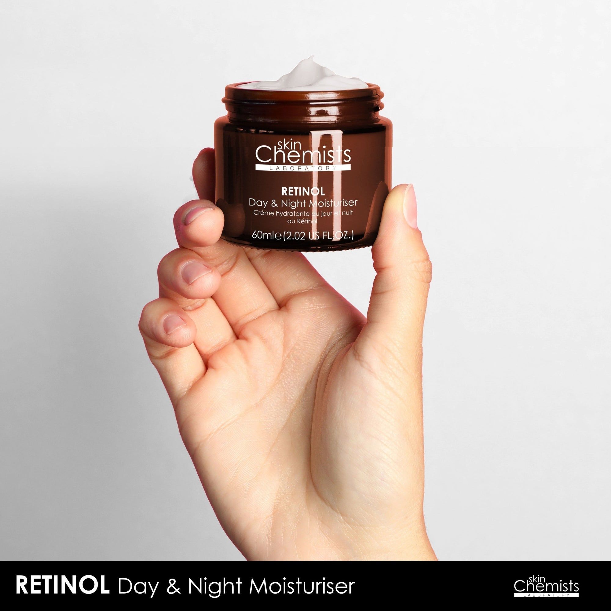 skinChemists professional Anti-Ageing Retinol Night Moisturiser with SYN®-AKE 60ml image 5
