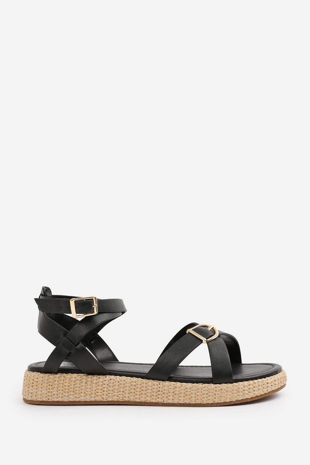 Where's That From 'Sofia' Cross Over Buckle Strap Sandals image 2