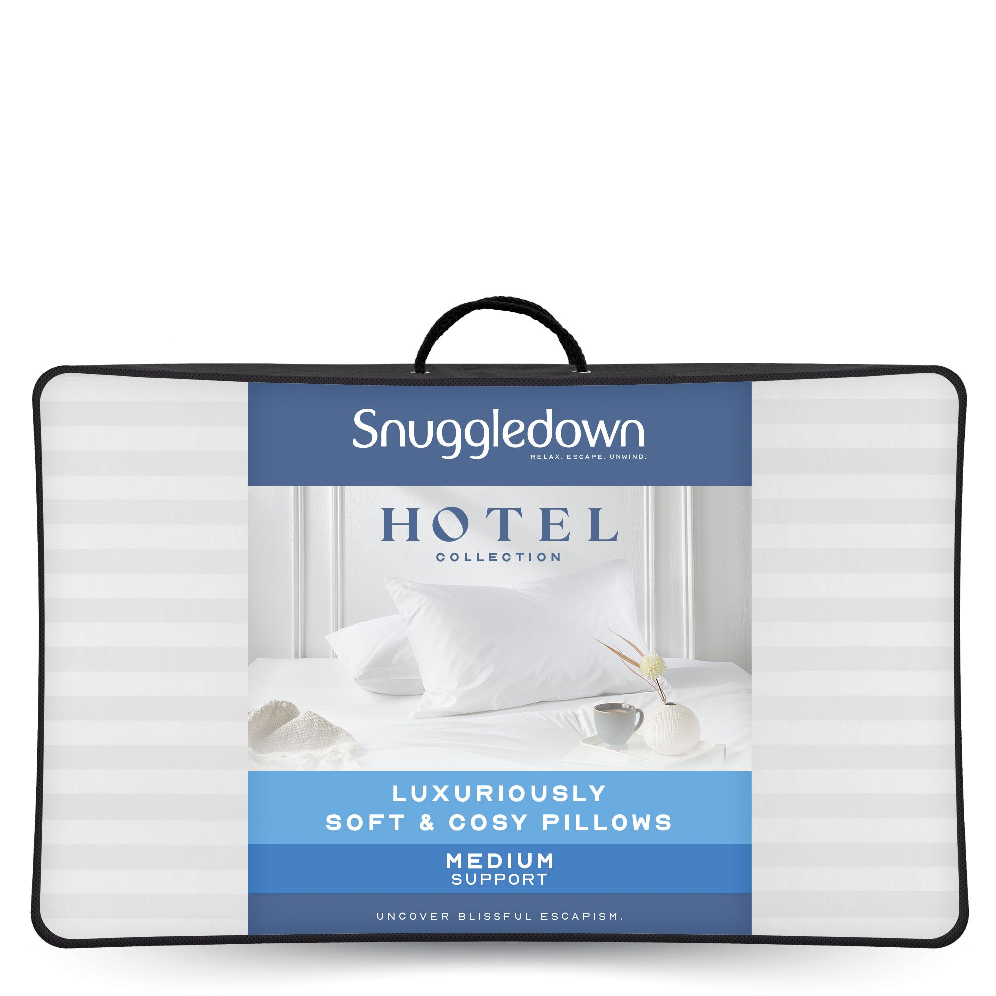Snuggledown 4 Pack Hotel Medium Support Back Sleeper Pillow image 10