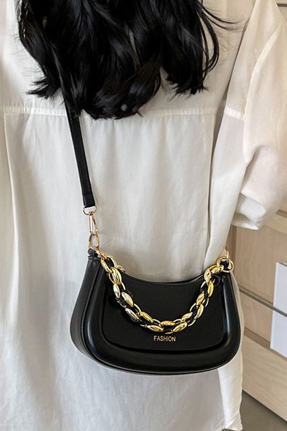 XY London 'Helina' Women's Small Handbag With Shoulder Strap and Chain Strap image 5