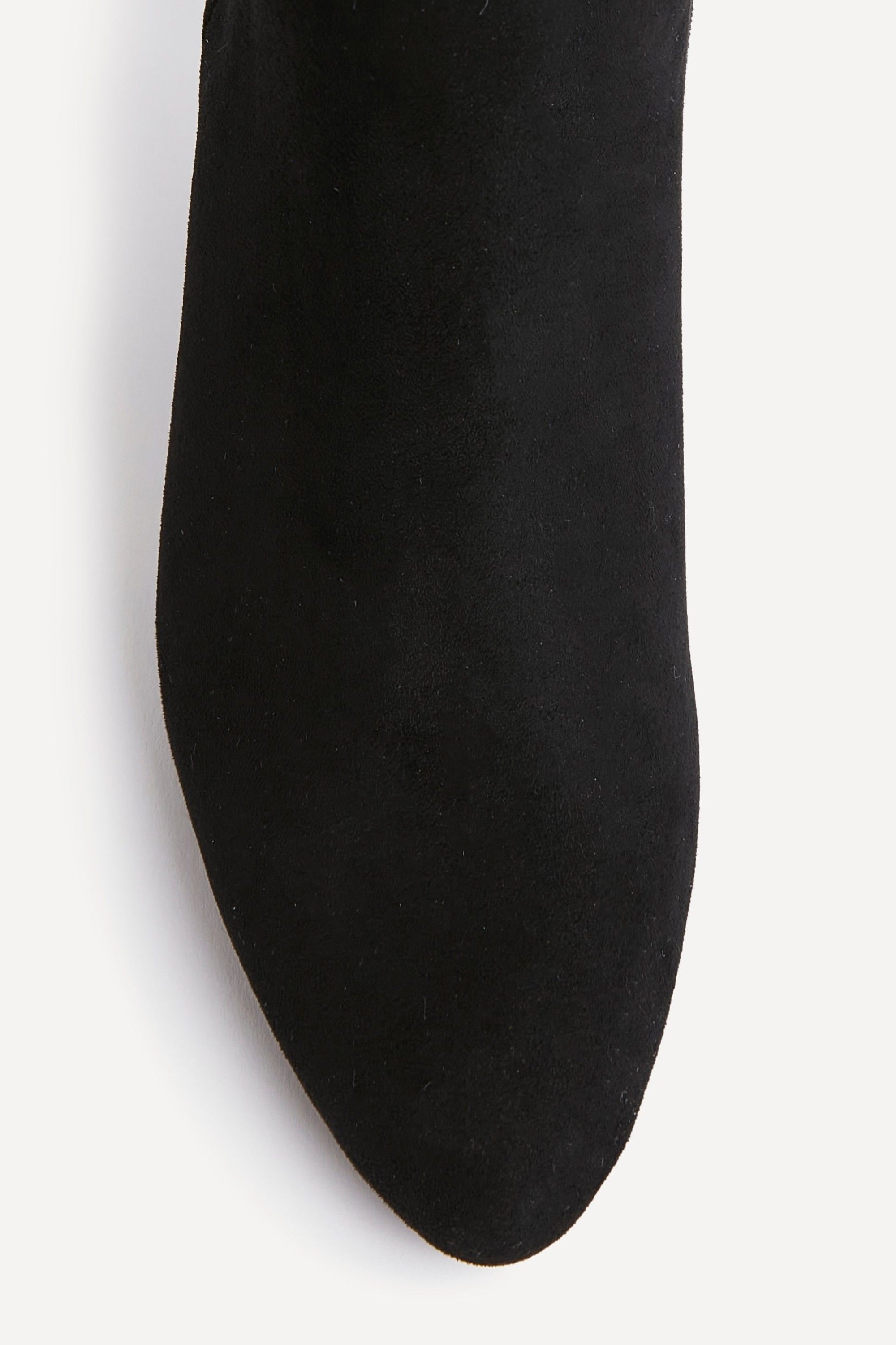 Linzi Rush Black Faux Suede High Leg Stiletto Boots image 5