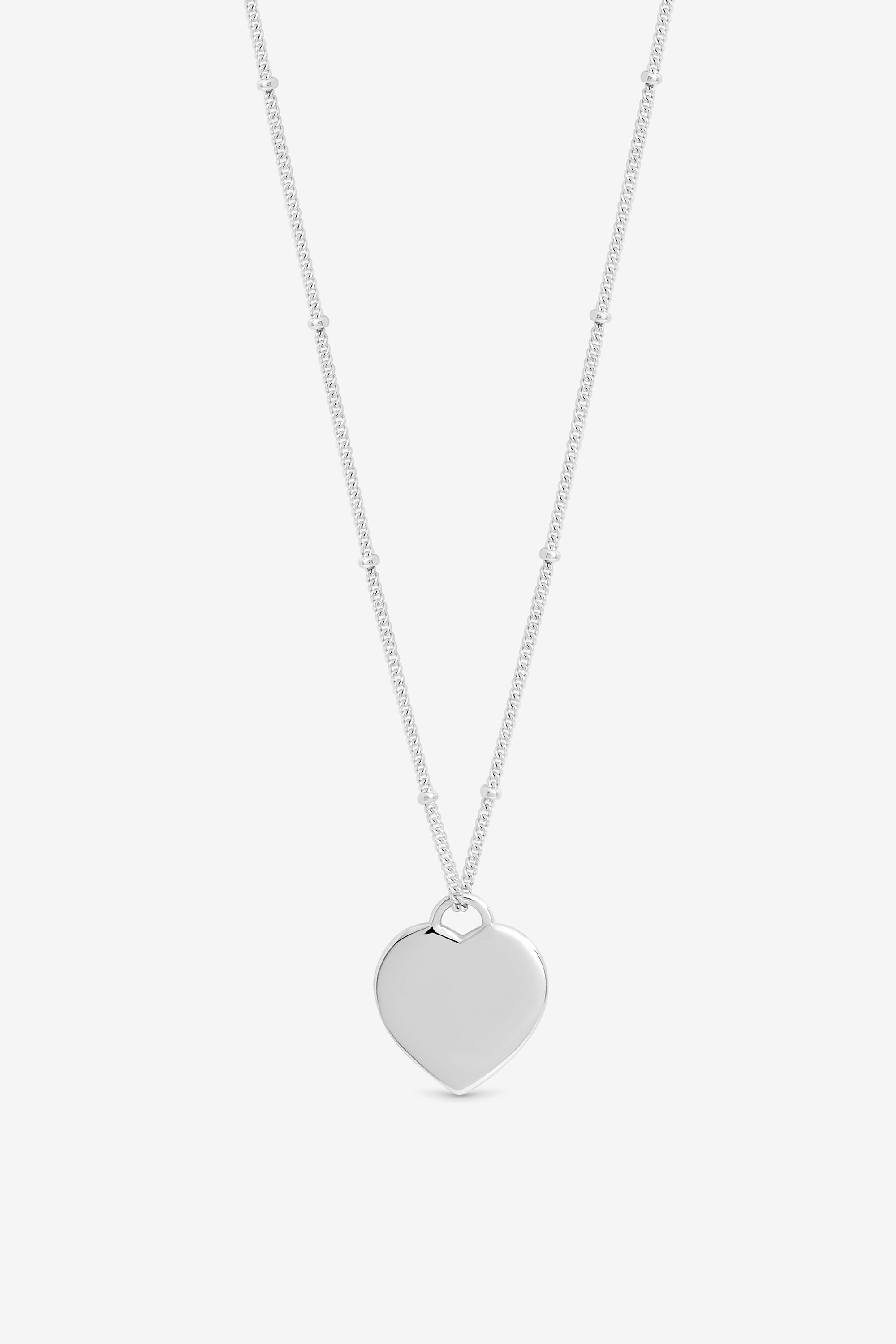 Jon Richard Sterling Silver 925 Polished Heart Pendant image 1