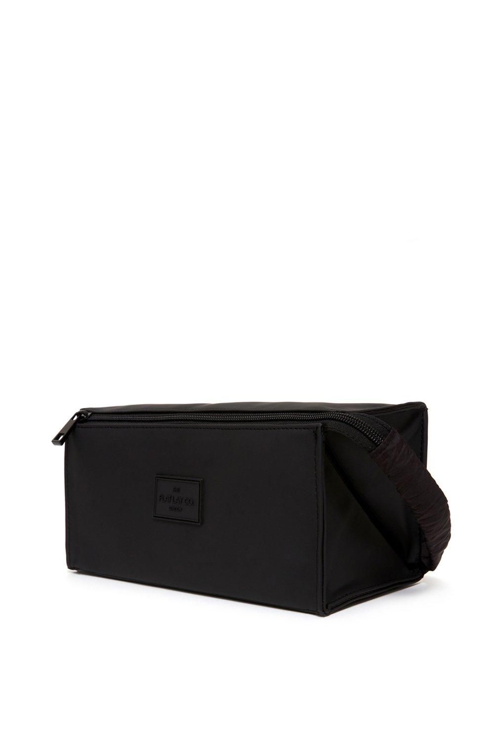 The Flat Lay Co Unisex Box Sponge Bag in Black Black image 2