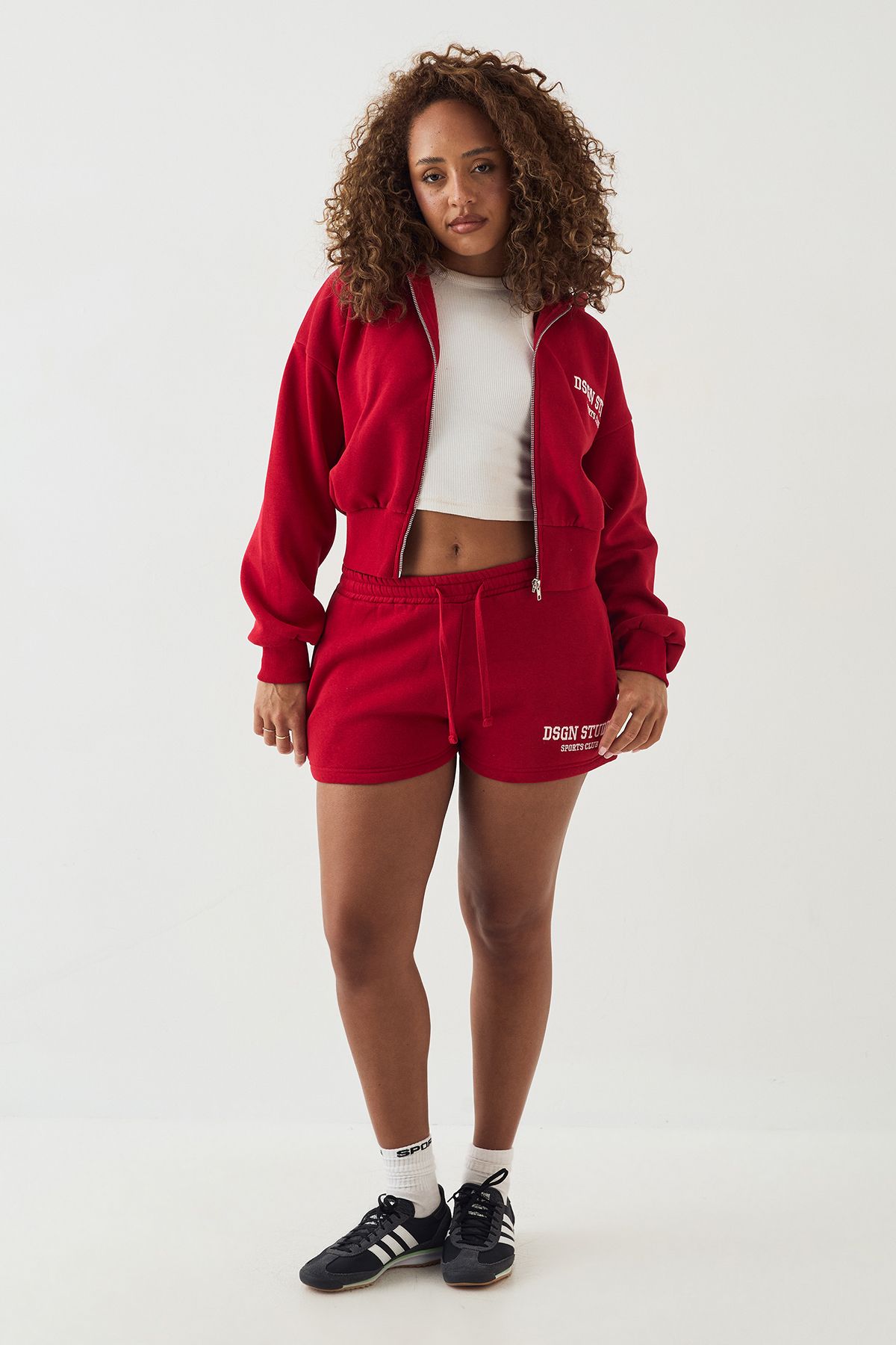 DSGN Studio DSGN Studio Applique Sweat Short Red