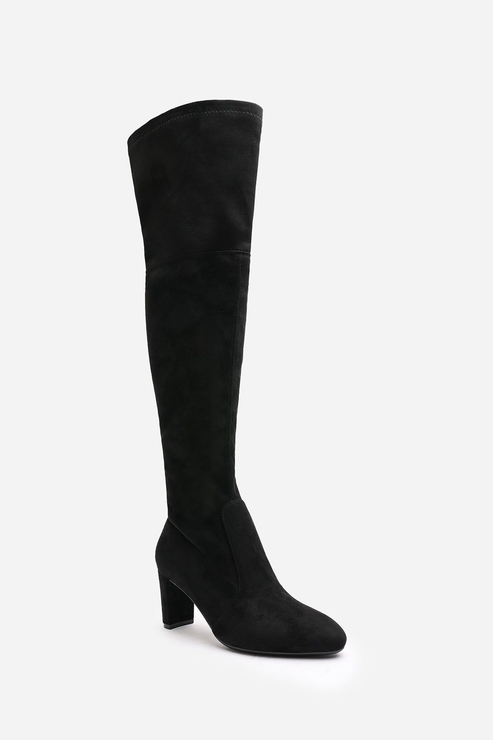 Where's That From 'Sonya' Suede Block Heel Over The Knee Boots image 3