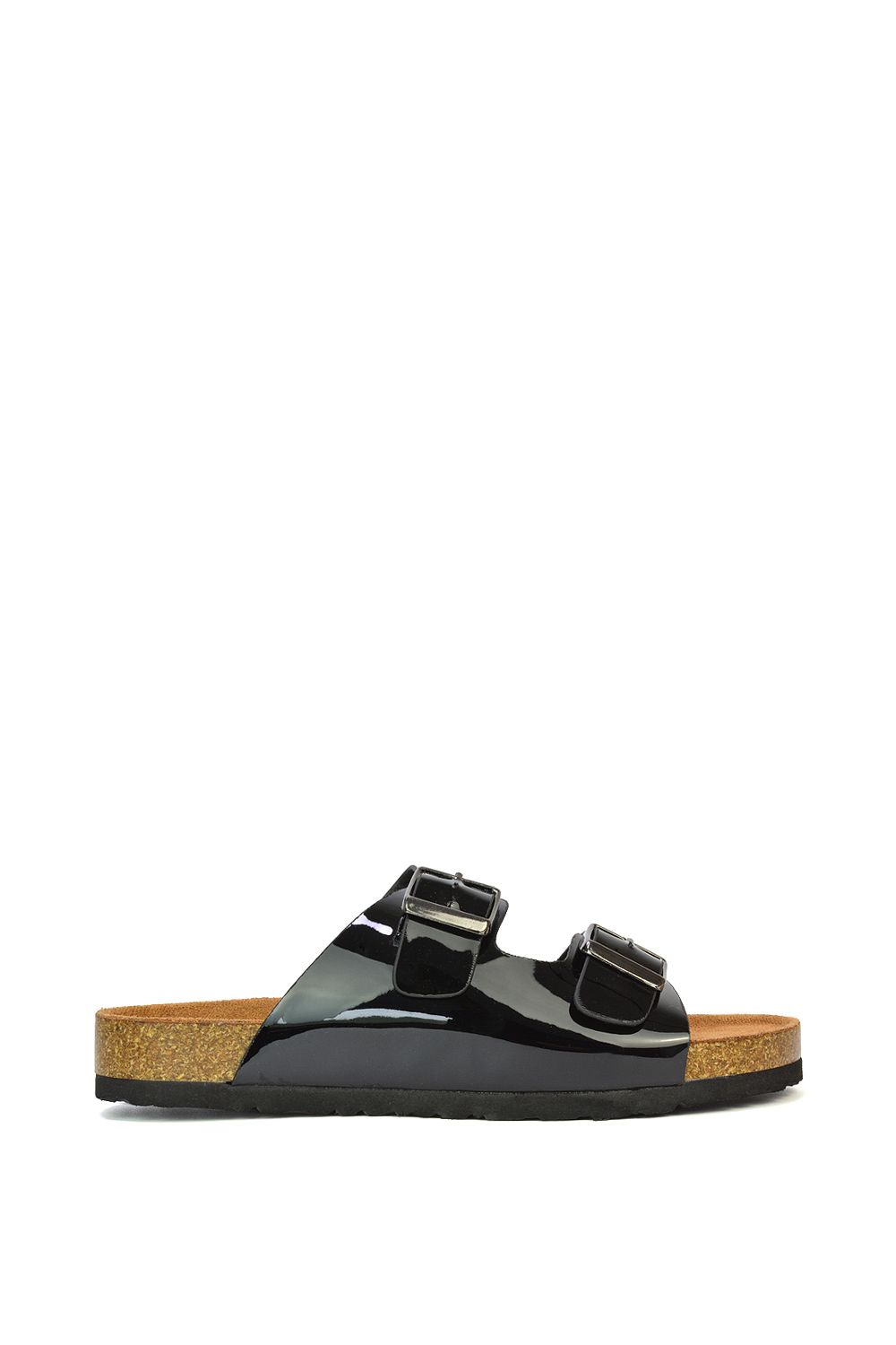 XY London 'Star' Double Strap Buckle Up Summer Slip On Flat Sandals image 1