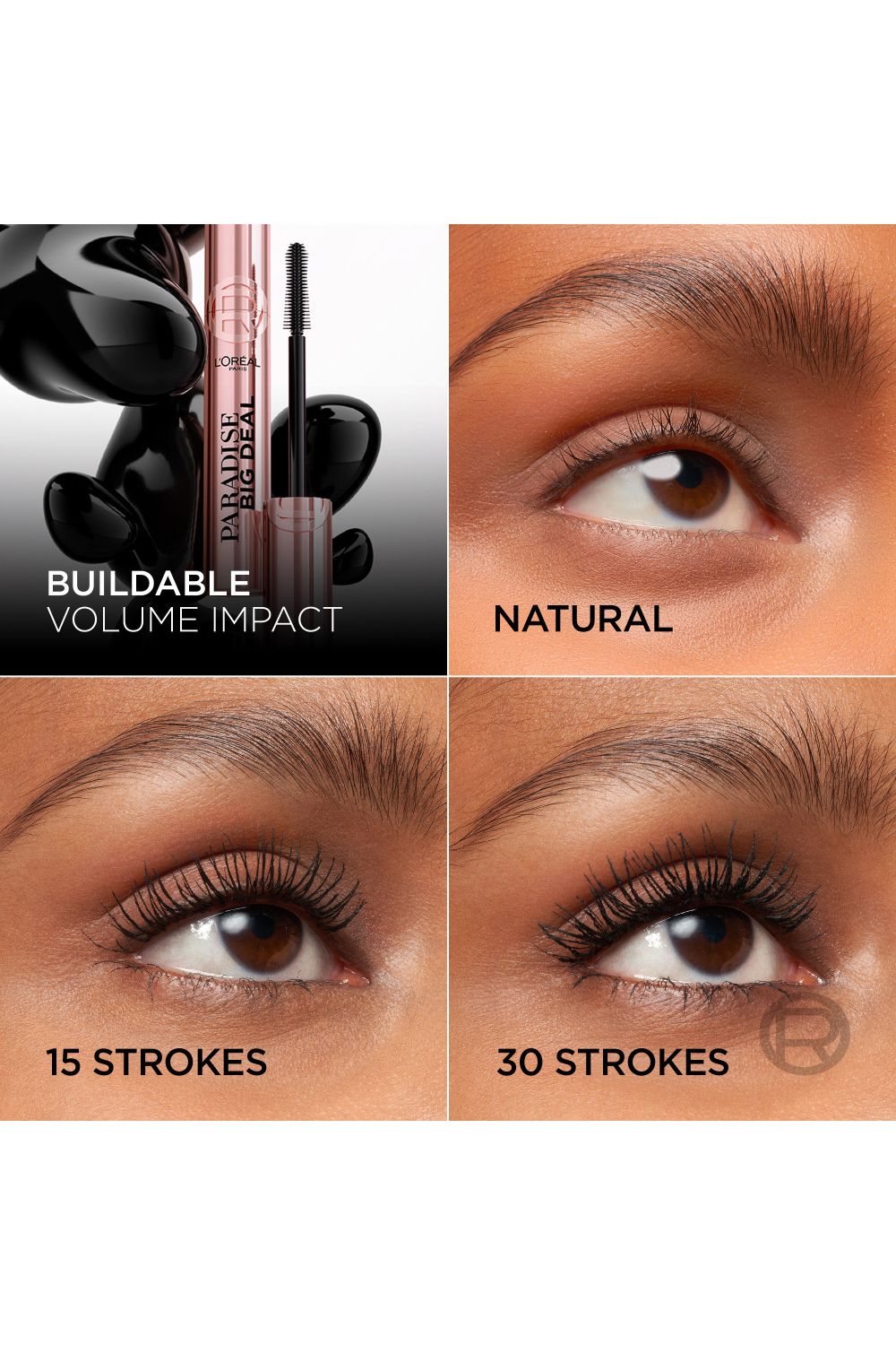 L'Oréal Paris Paradise Big Deal Volumising Mascara Black image 4