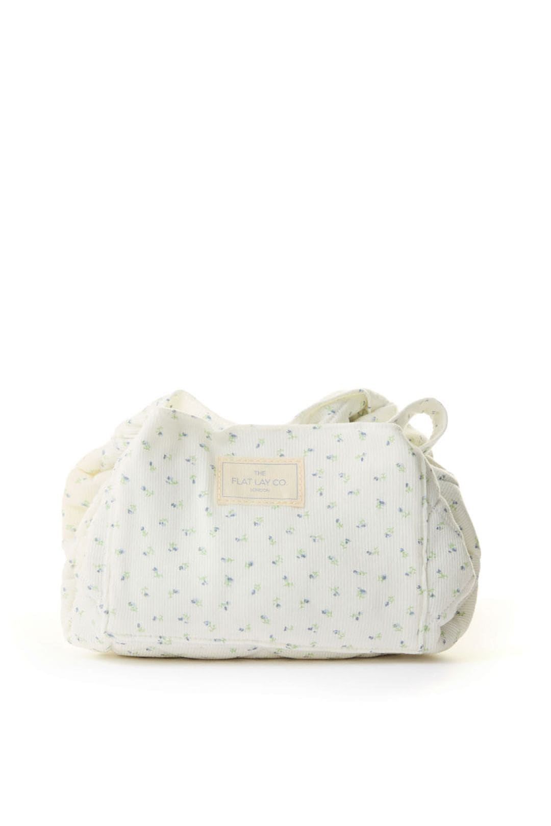 The Flat Lay Co Drawstring Makeup Bag - Cozy Cotton Ditsy Floral Multi image 1