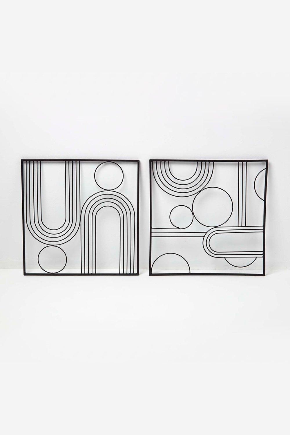 Homescapes Decorative Metal Wall Art, Living Room Wall Decor Metal Wall Art